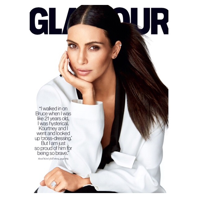 Ким Кардашьян в восторге от своей новой фотосессии для Glamour