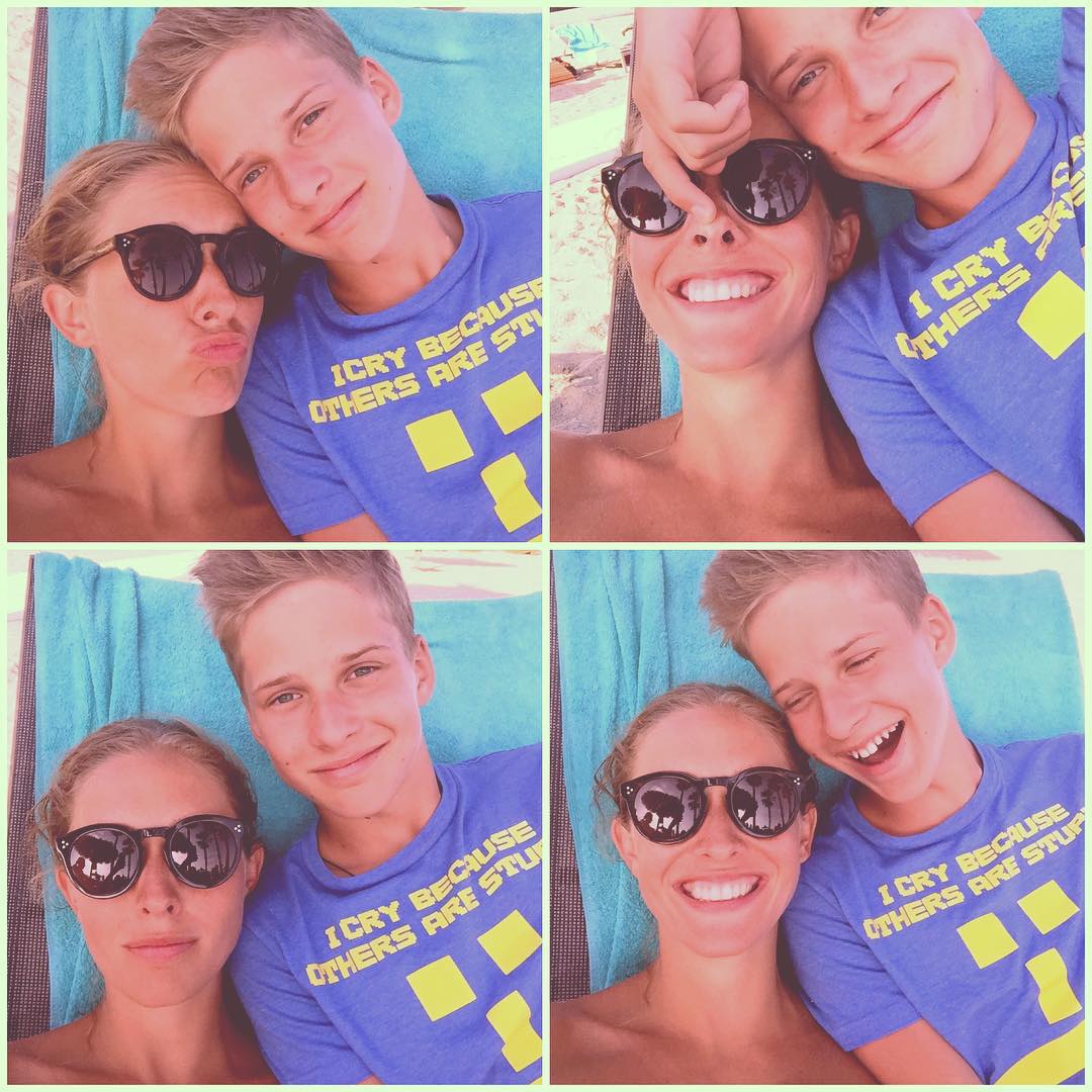 Катя Осадчая показала старое фото с маленьким сыном