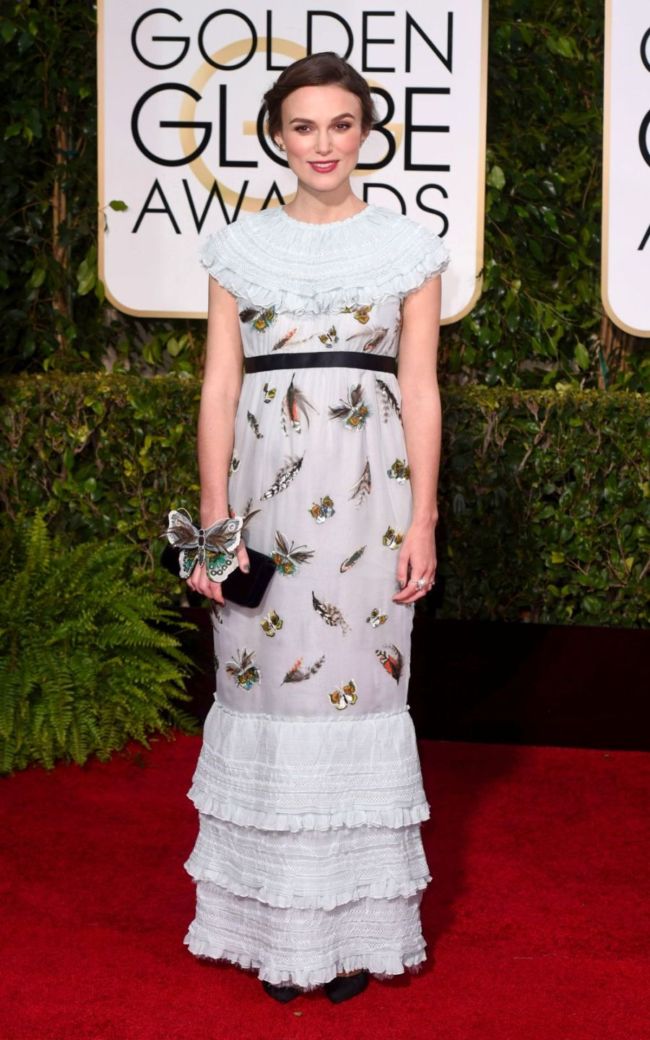 Платье Киры Найтли признали худшим на Золотом глобусе 2015