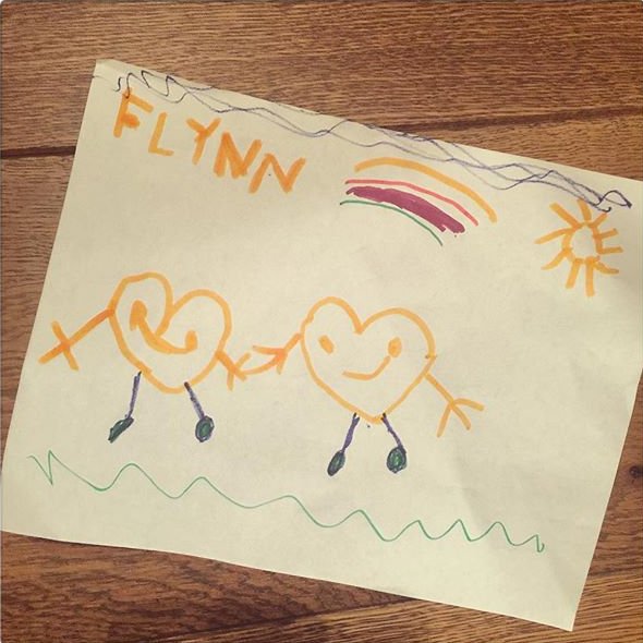 Миранда Керр показала трогательный подарок от четырехлетнего сына