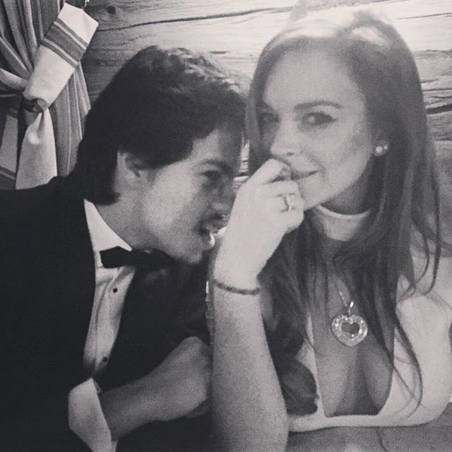 29-летняя Линдсей Лохан обручилась со своим 22-летним возлюбленным из России - СМИ