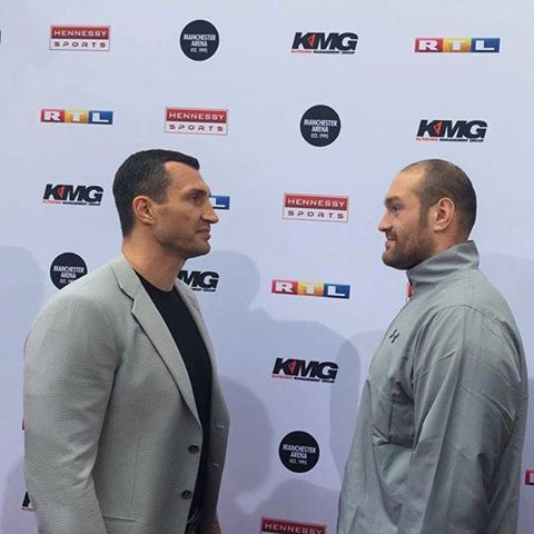 Скандальная пресс-конференция: Владимир Кличко и Тайсон Фьюри встретились лицом к лицу