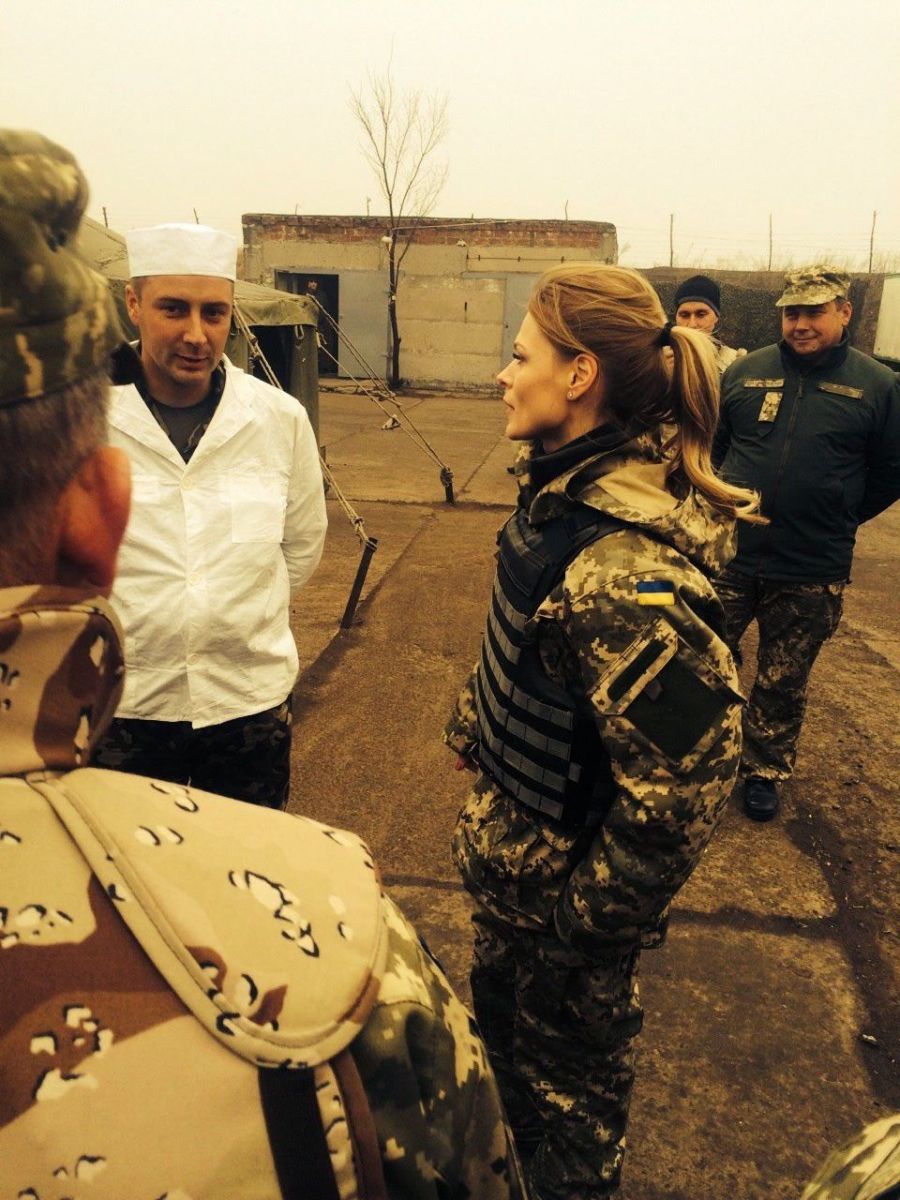 Ольга Фреймут побывала в зоне АТО