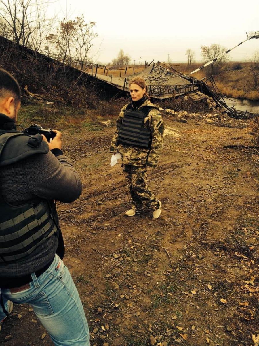 Ольга Фреймут побывала в зоне АТО