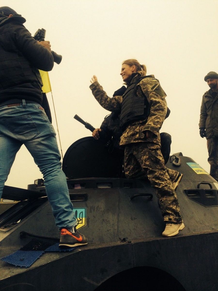 Ольга Фреймут побывала в зоне АТО