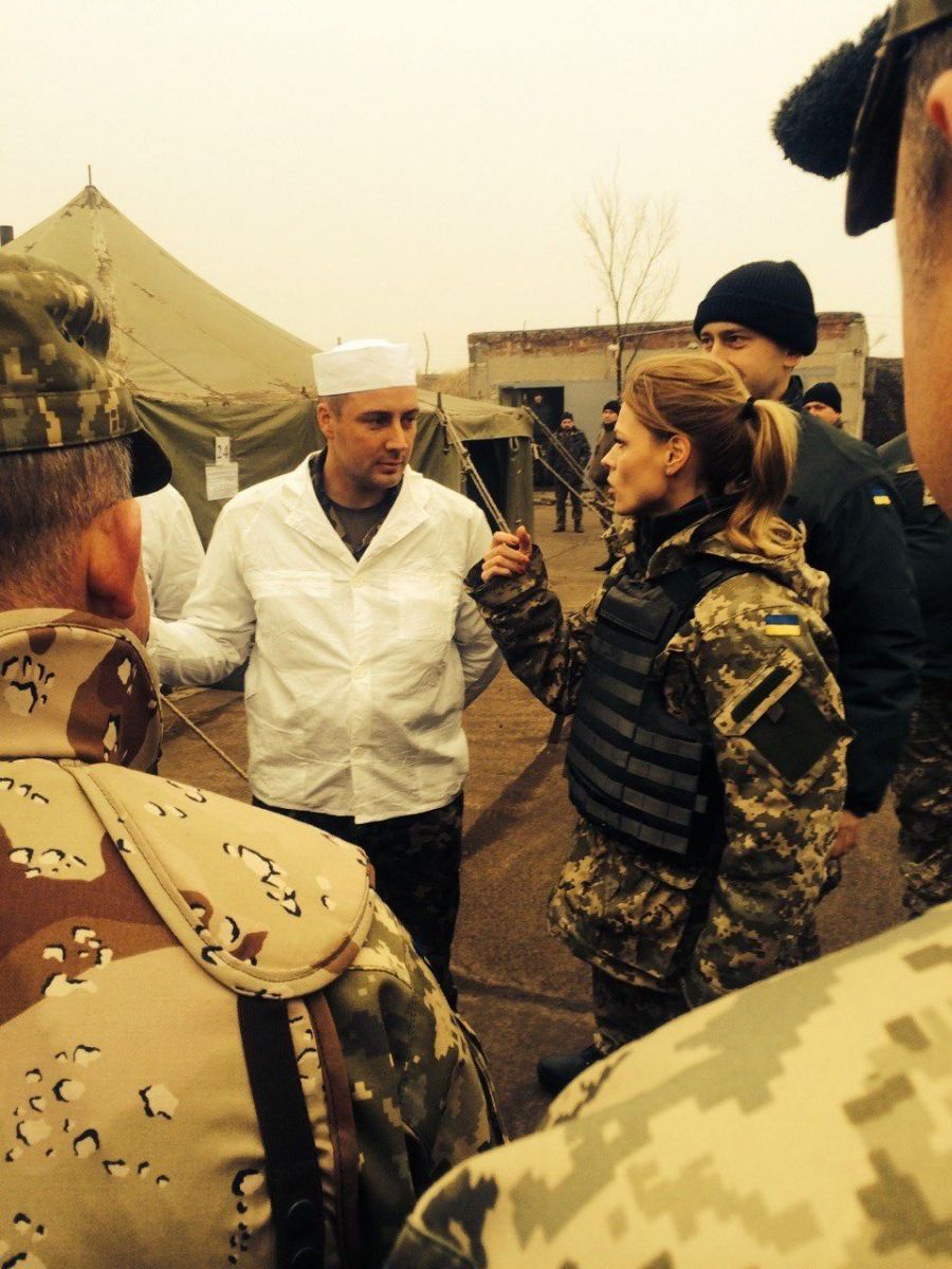 Ольга Фреймут побывала в зоне АТО