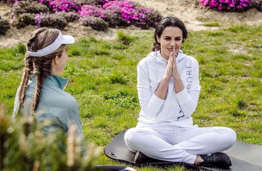 Подруги по спорту: Настя Камеснких и Катя Осадчая тренируются вместе