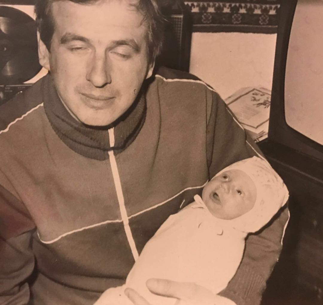 Вадим Олейник и его папа в молодости