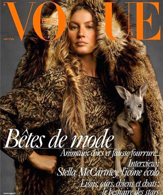 Вся в мехах: Жизель Бундхен снялась для французского Vogue