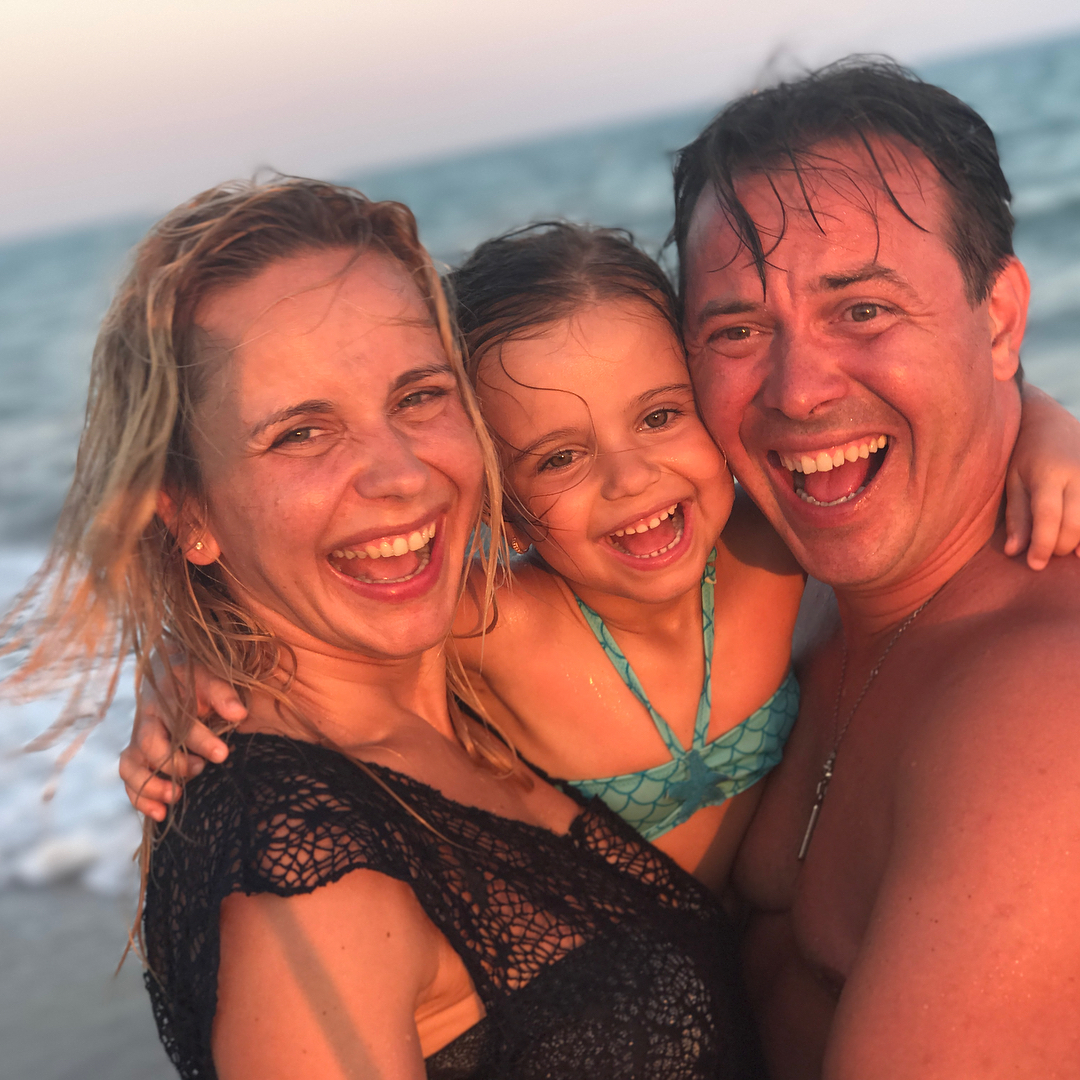 Лилия Ребрик на отдыхе с семьей