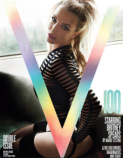 Бритни Спирс снялась сразу для трех юбилейных обложек V Magazine