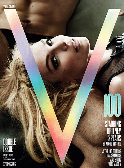 Бритни Спирс снялась сразу для трех юбилейных обложек V Magazine