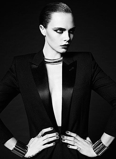 Стильно и роскошно: Кара Делевинь блистает в рекламе Saint Laurent
