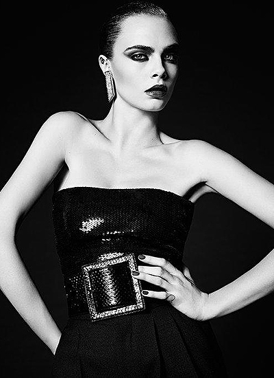 Стильно и роскошно: Кара Делевинь блистает в рекламе Saint Laurent