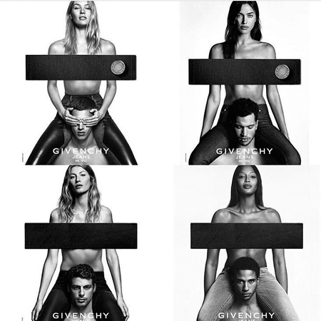 Наомі Кемпбелл знялася топлес для нової рекламної кампанії Givenchy Jeans.