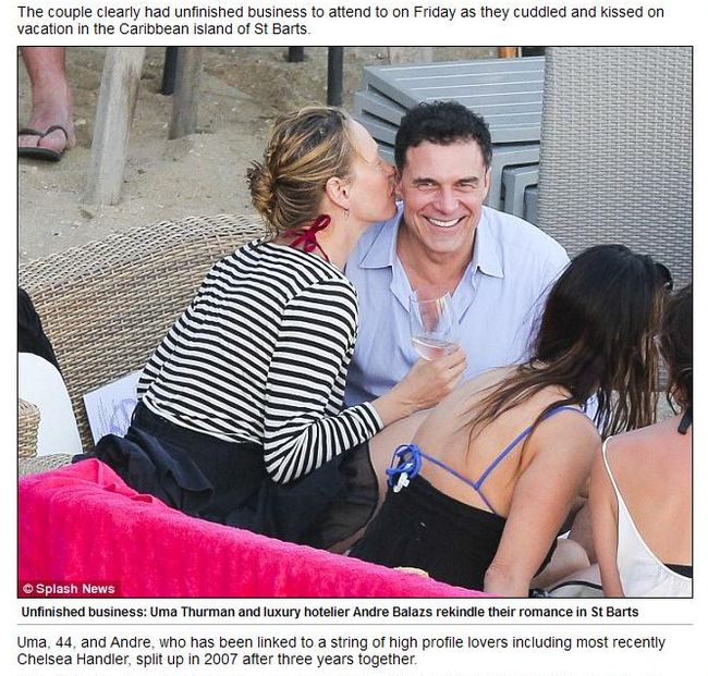 Ума Турман снова влюблена и счастлива: кто ее новый избранник?