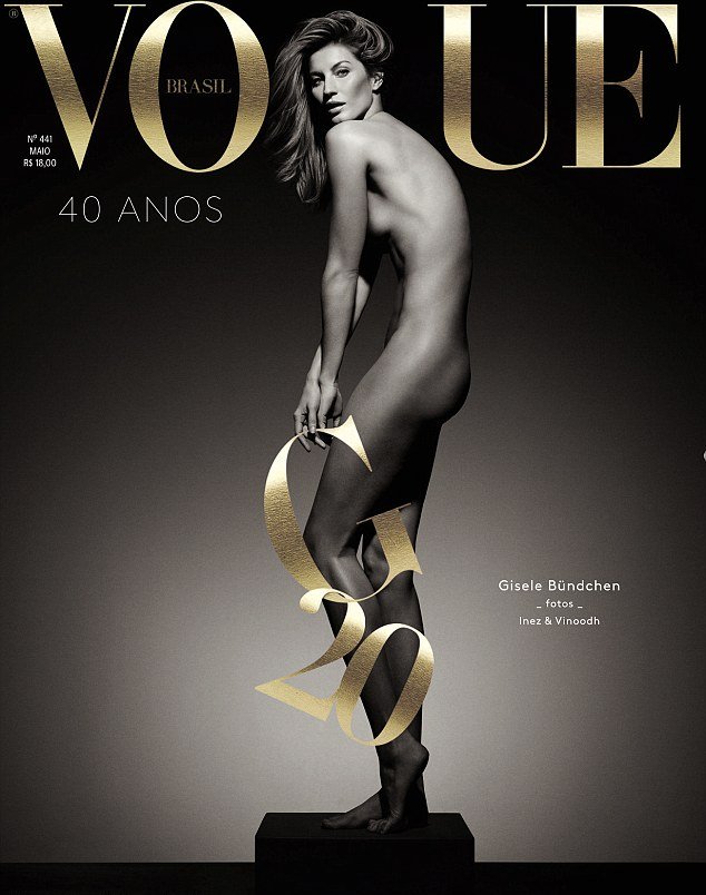 Жизель Бундхен снялась голой для обложки Vogue Brazil