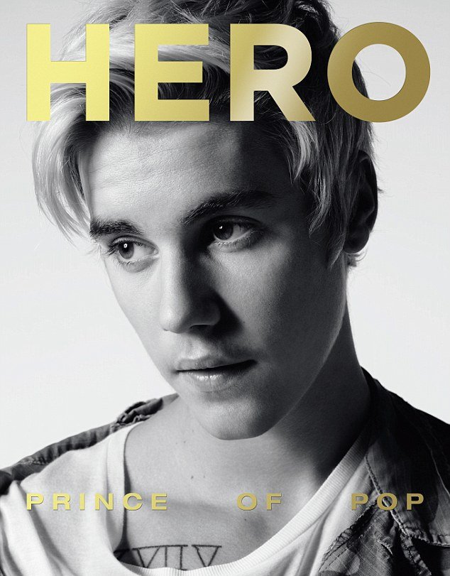 Пай-мальчик: Джастин Бибер снялся в новом образе для Hero Magazine