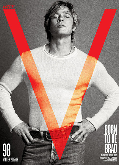 Брэд Питт снялся в провокационной фотосессии для V Magazine