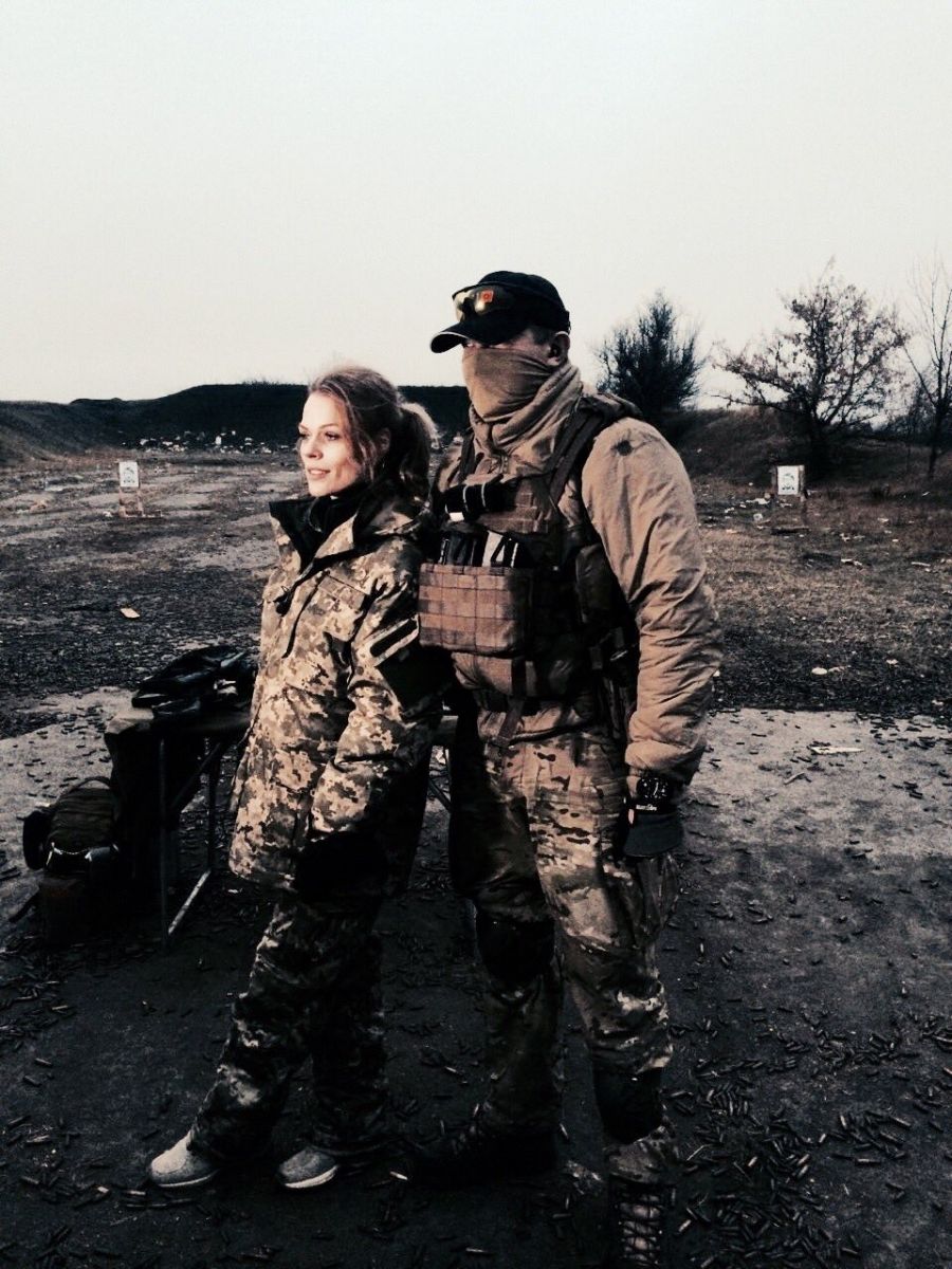 Ольга Фреймут побывала в зоне АТО