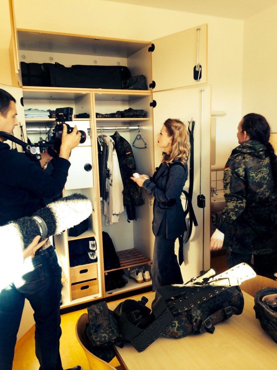 Ольга Фреймут провела инспекцию на военной базе НАТО