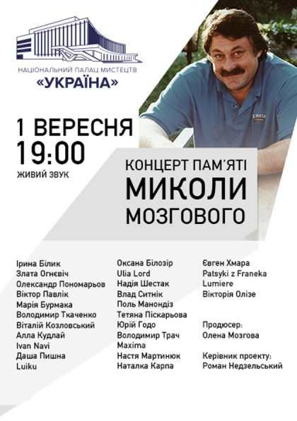 Вечер памяти Николая Мозгового