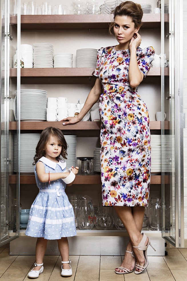 Виктория Боня снялась в гламурной фотосессии с лапочкой-дочкой