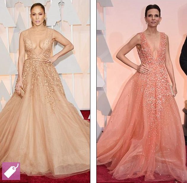 Модный казус: Дженнифер Лопес и Лусиана Педраса пришли в одинаковых платьях