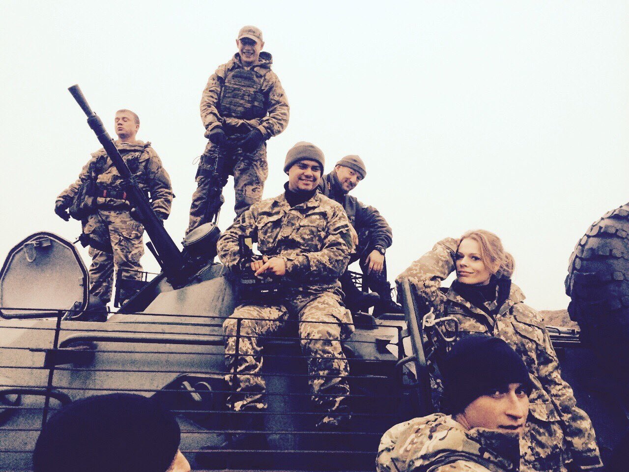 Ольга Фреймут побывала в зоне АТО