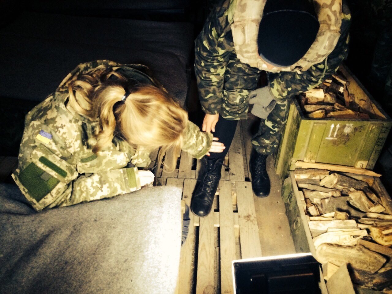 Ольга Фреймут побывала в зоне АТО