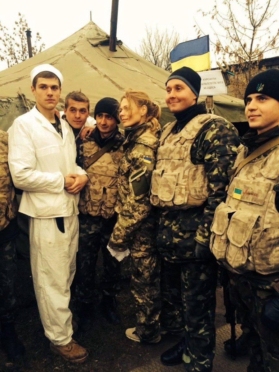 Ольга Фреймут побывала в зоне АТО