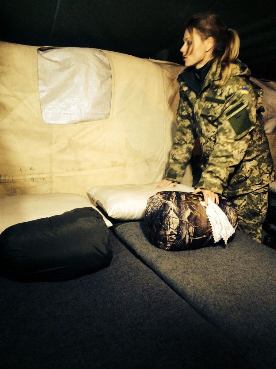 Ольга Фреймут побывала в зоне АТО