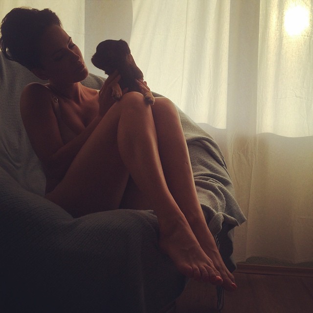 Бэкстейдж фотосессии Даши Астафьевой