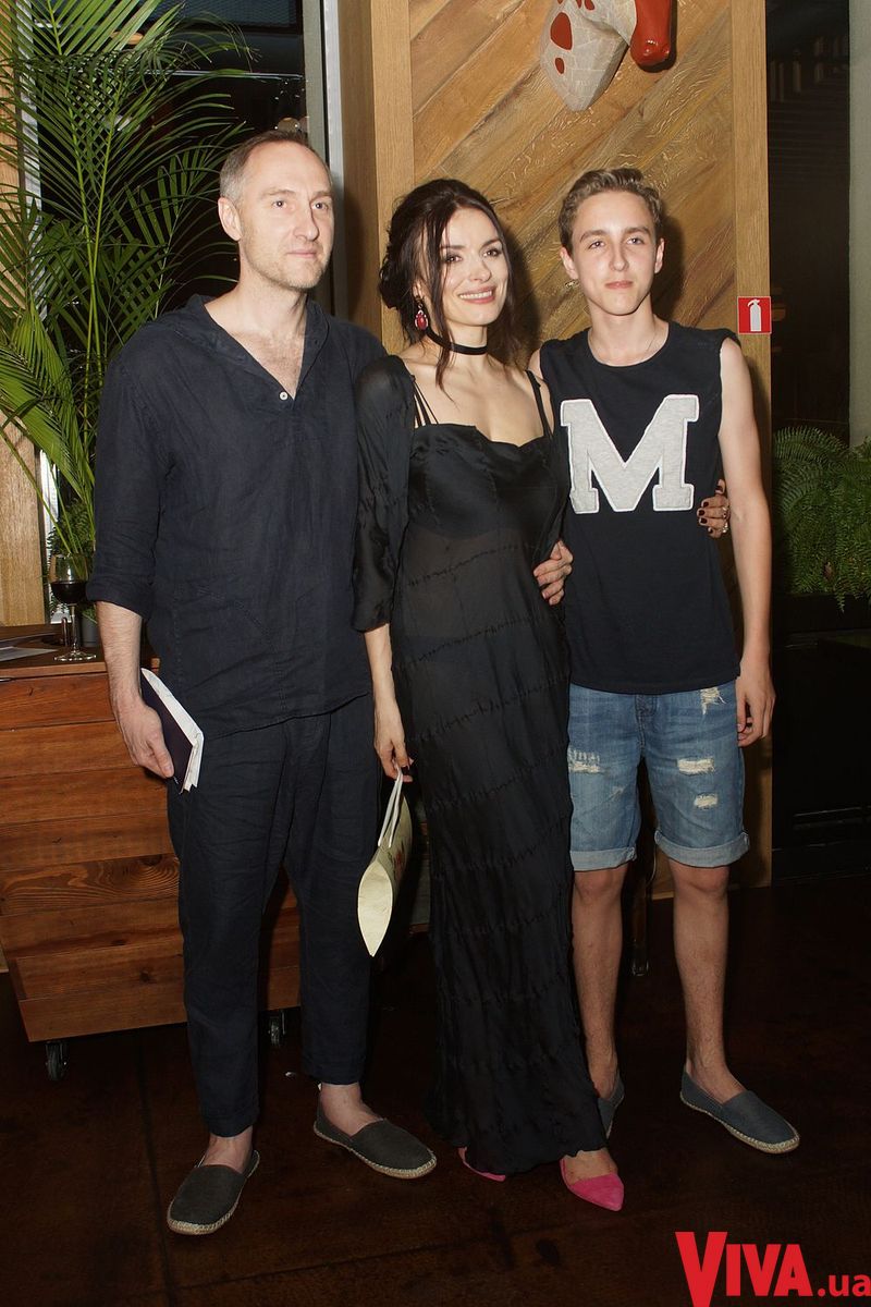 Надежда Мейхер с мужем и сыном