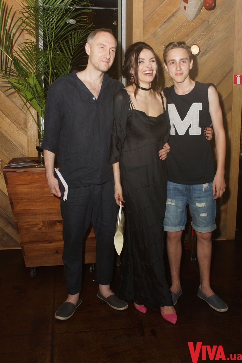 Надежда Мейхер с мужем и сыном