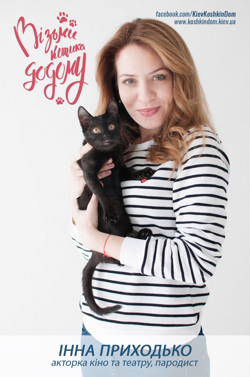 Украинские актеры и телеведущие снялись в фотопроекте киевского приюта для животных