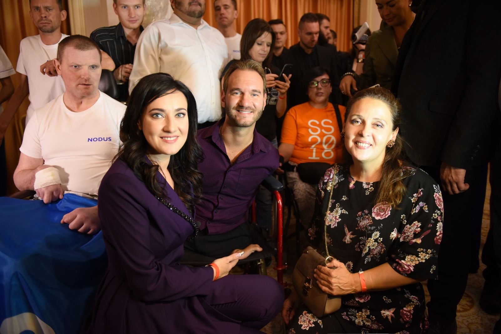 Ник Вуйчич встретился с ветеранами АТО и поддержал проект Viva Переможці