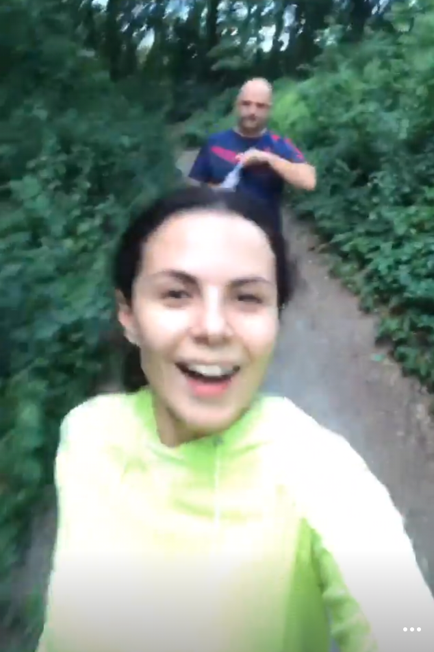 Вместе по жизни: Потап и Настя на пробежке в киевском ботсаду