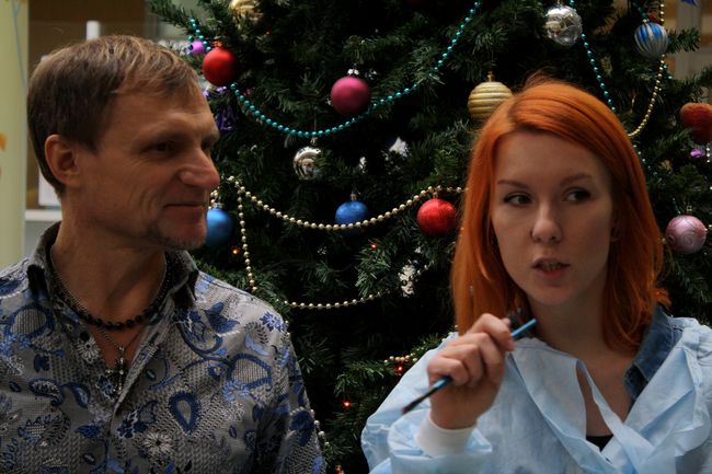 Украинские звезды посетили детский кардиоцентр и вместе с художниками создали картины для Зимнего Благотворительного аукциона.