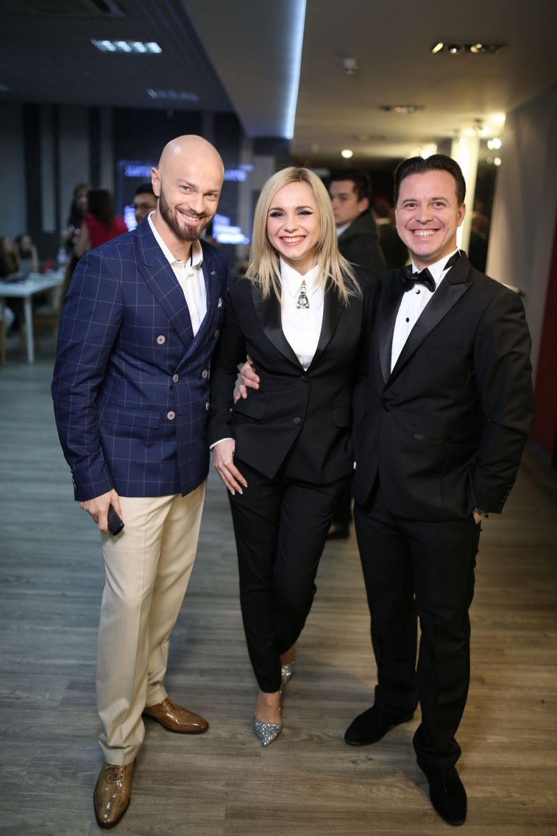 В стиле мистера и миссис Смит: Лилия Ребрик с мужем пришла на Viva! Самые красивые-2017 в брючных костюмах