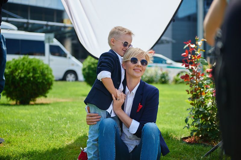 Марина Леончук с сыном