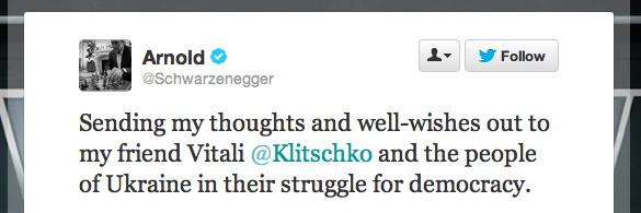 Арнольд Шварценеггер  о евромайдане