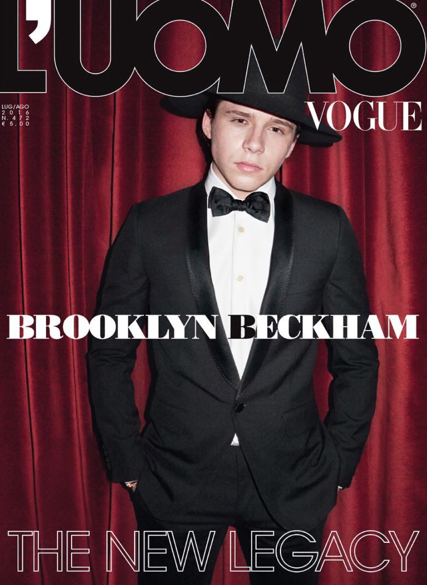 Стильный и серьезный: Бруклин Бекхэм блистает на страницах Luomo Vogue