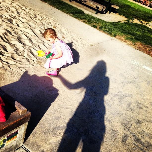 Анна Седокова с дочерью Моникой в Калифорнии