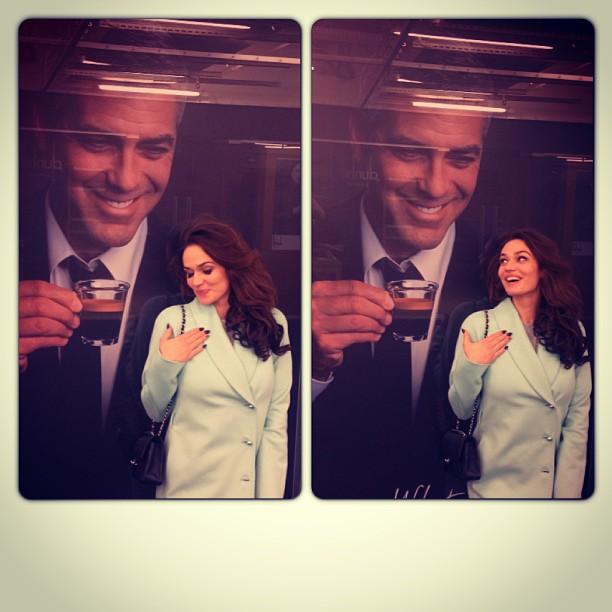 Алена Водонаева с Джорджем Клуни в Инстаграм