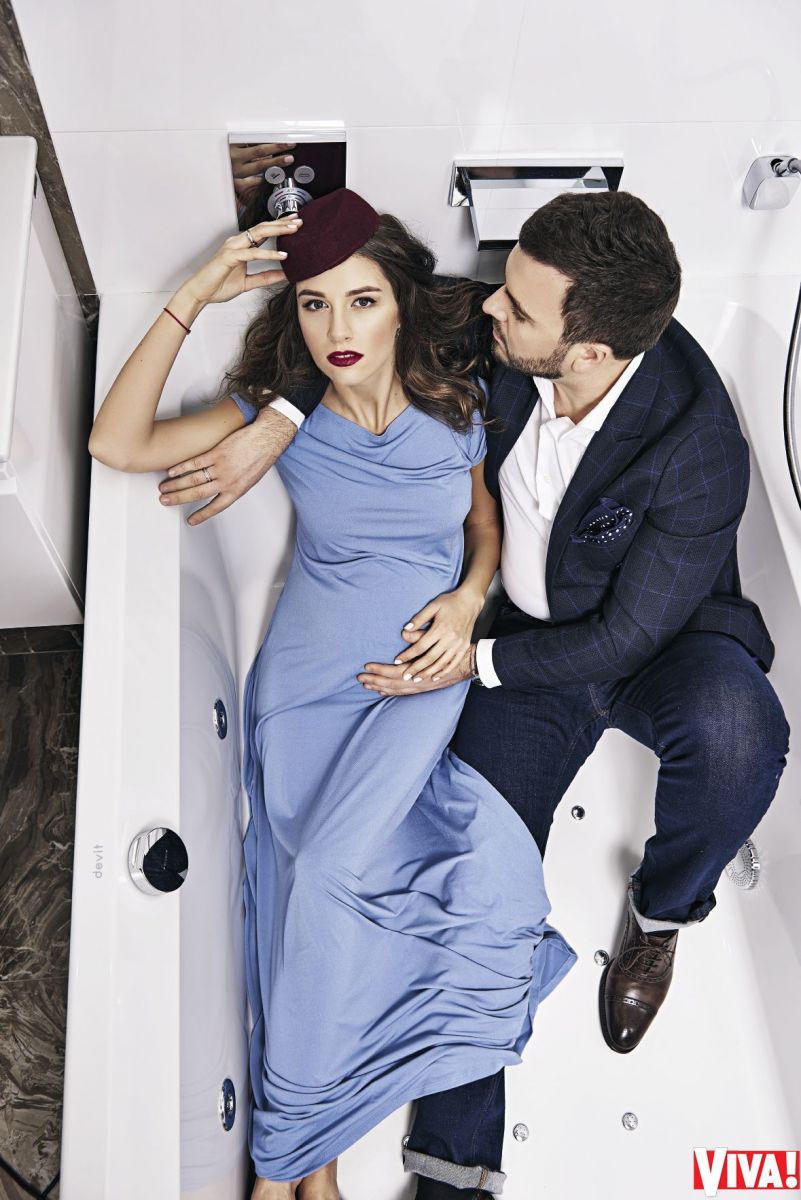 Григорий Решетник и его жена Кристина в фотосессии для Viva!