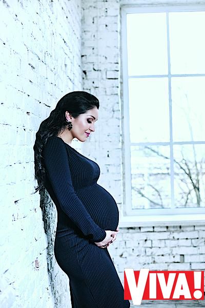 Беременная Ангелина Завальская снялась в семейной фотоссессии накануне родов