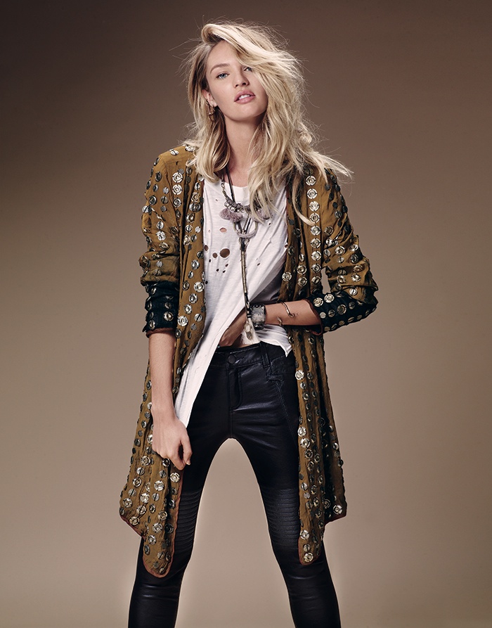 Кэндис Свейнпол в лукбуке Free People