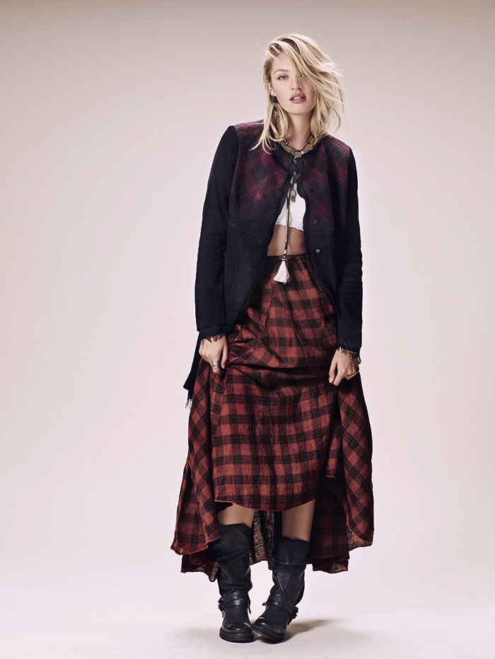 Кэндис Свейнпол в лукбуке Free People