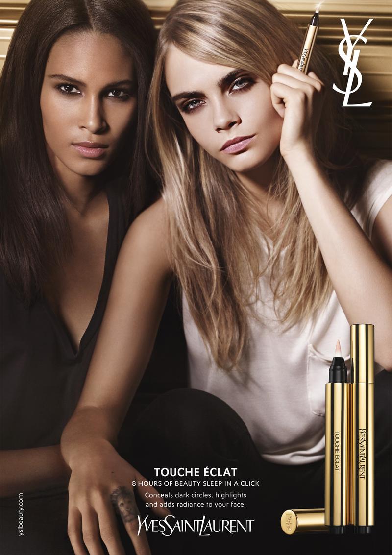 Соблазнительная Кара Делевинь в рекламной кампании Yves Saint Laurent